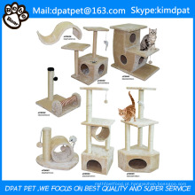 Sisal Scratch Posts Deluxe DIY árvore do gato com brinquedos de corda de escalada